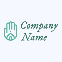 Henna logo on a Alice Blue background - Religión