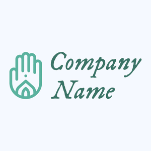 Henna logo on a Alice Blue background - Religieus
