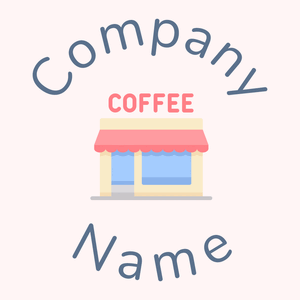 Coffee shop logo on a Snow background - Cibo & Bevande