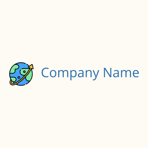 Earth logo on a Floral White background - Comunidad & Sin fines de lucro