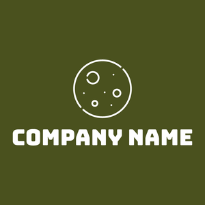 Moon logo on a Army green background - Landscaping