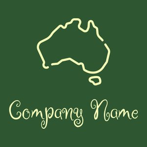 Australia on a Parsley background - Abstract
