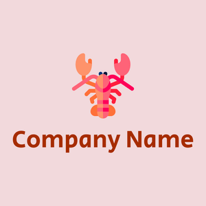 Lobster on a Pale Rose background - Dieren/huisdieren
