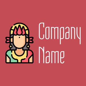 Goddess logo on a Fuzzy Wuzzy Brown background - Religión