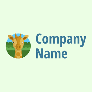 Giraffe on a Honeydew background - Animales & Animales de compañía