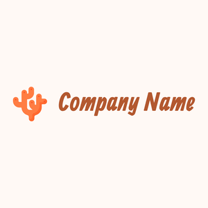 Coral logo on a Seashell background - Abstract