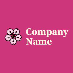 Cherry blossom on a Medium Red Violet background - Viajes & Hoteles