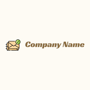 Email logo on a Floral White background - Domaine des communications