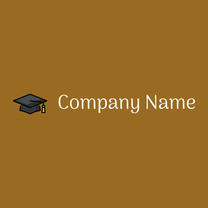 Graduation hat logo on a Hacienda background - Éducation