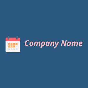 Calendar logo on a Blue background - Abstracto
