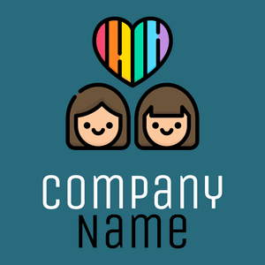 Lesbian logo on a Orient background - Partnervermittlung