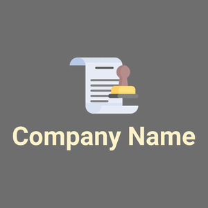 Notary logo on a Dim Gray background - Entreprise & Consultant