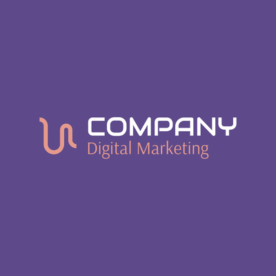 Purple digital marketing logo - Domaine des communications