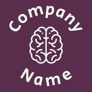 Brain logo on a Black Rose background - Medizin & Pharmazeutik
