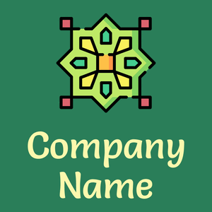 Pattern logo on a Sea Green background - Categorieën