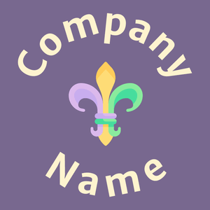 Fleur de lis logo on a Kimberly background - Arte & Intrattenimento