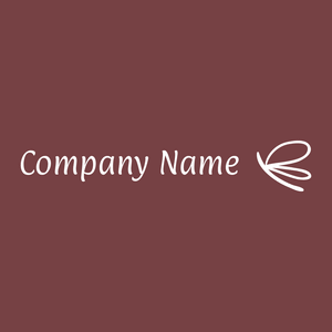 Dragonfly hand drawn insect logo on a Tosca background - Dieren/huisdieren
