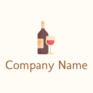 Wine logo on a Floral White background - Agricoltura