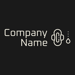 Sanitary towel logo on a Nero background - Hospital & Farmácia