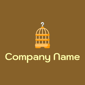 Bird cage on a Hot Curry background - Animaux & Animaux de compagnie