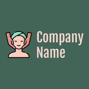 Facial treatment logo on a Stromboli background - Spa & Estética