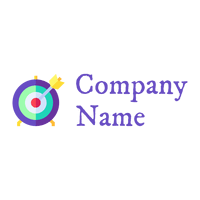 Purple Dartboard logo on a White background - Games & Recreation