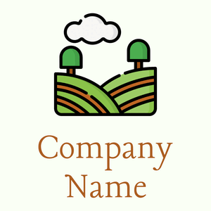 Vineyard logo on a Ivory background - Agricultura