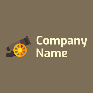 Cannon logo on a Brown background - Abstrato