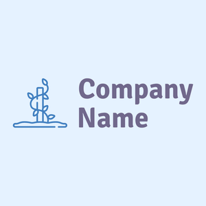 Vines logo on a Alice Blue background - Agricultura