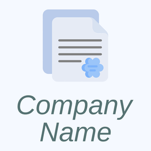 Notary logo on a Alice Blue background - Empresa & Consultantes