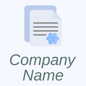 Notary logo on a Alice Blue background - Entreprise & Consultant