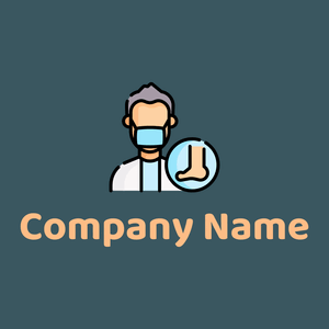 Podiatrist logo on a Cello background - Hospital & Farmácia