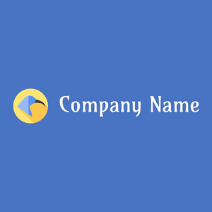 Nectar feeding logo on a Havelock Blue background - Floral