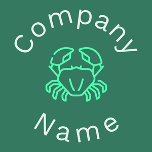 Crab logo on a Amazon background - Animais e Pets
