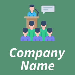 Conference logo on a green background - Affari & Consulenza