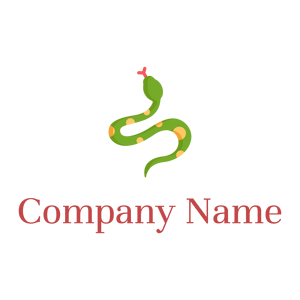 Crawling Snake logo on a White background - Tiere & Haustiere