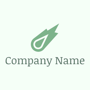 Meteorite logo on a Honeydew background - Abstrait