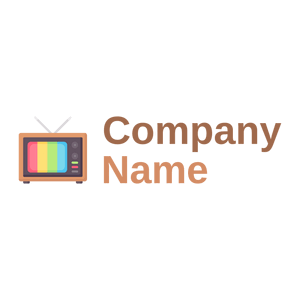 Tv logo on a White background - Abstrait