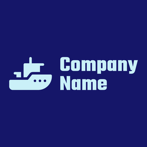 Boat logo on a Midnight Blue background - Automobili & Veicoli