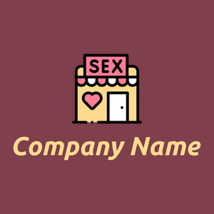 Sex shop on a Camelot background - Einzelhandel