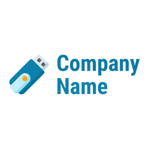 Usb flash drive logo on a White background - Ordinateur