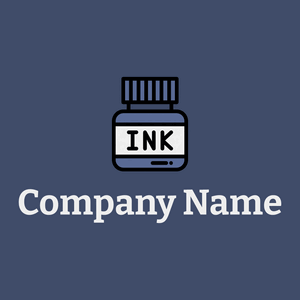 Ink bottle logo on a Astronaut background - Domaine des communications
