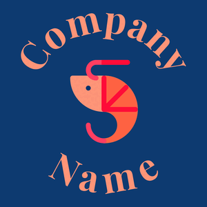 Prawn logo on a Sapphire background - Animais e Pets