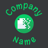 Encrypted logo on a Vulcan background - Internet