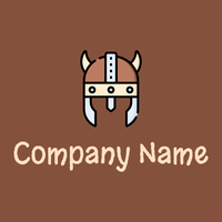 Viking helmet logo on a Ironstone background - Sommario