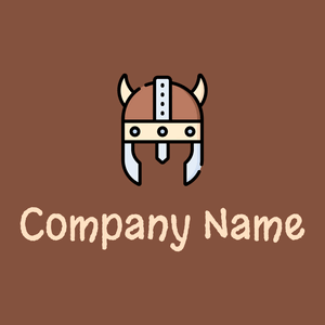 Viking helmet logo on a Ironstone background - Sommario