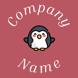Penguin logo on a Blush background - Abstrakt