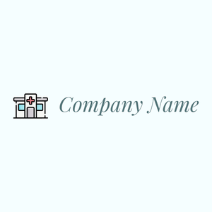 Hospital logo on a Azure background - Medical & Farmacia