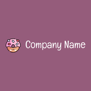 Doughnut logo on a Mauve Taupe background - Abstrakt