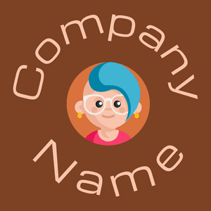 Hipster logo on a Peru Tan background - Mode & Beauté